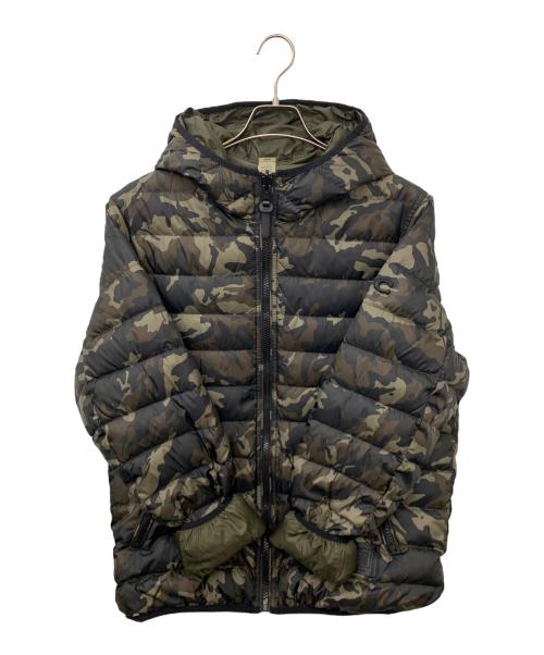 COACH（コーチ）COACH (コーチ) ダウンジャケット カーキ×ブラック サイズ:Lの古着・服飾アイテム