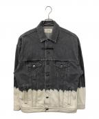 GIVENCHYジバンシィ）の古着「デニムジャケット」｜グレー×ホワイト