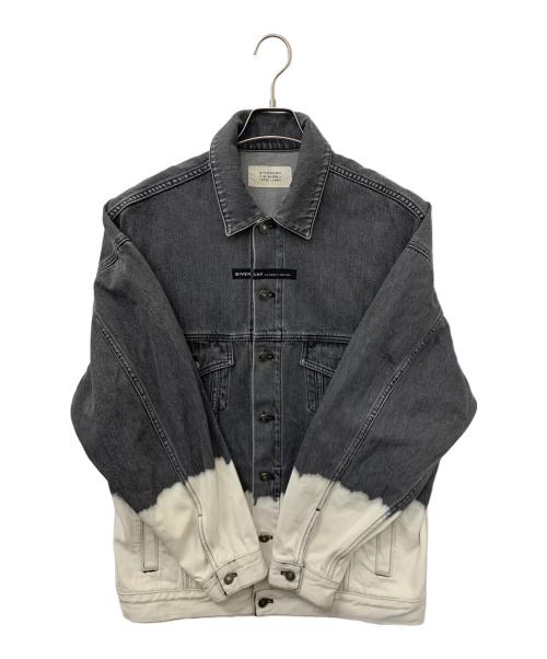 GIVENCHY（ジバンシィ）GIVENCHY (ジバンシィ) デニムジャケット グレー×ホワイト サイズ:Mの古着・服飾アイテム