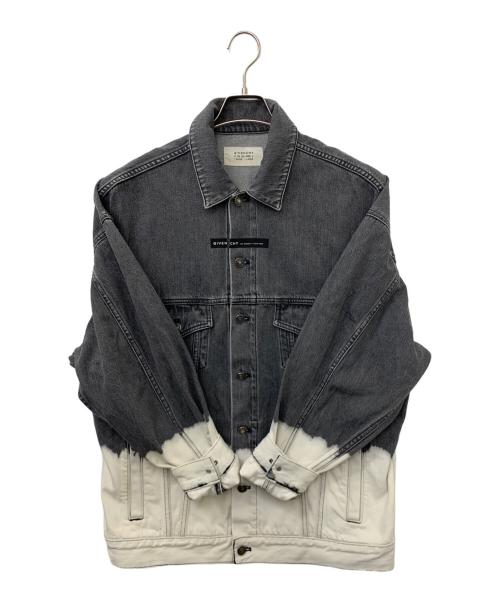 GIVENCHY（ジバンシィ）GIVENCHY (ジバンシィ) デニムジャケット グレー×ホワイト サイズ:Mの古着・服飾アイテム