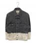 GIVENCHY (ジバンシィ) デニムジャケット グレー×ホワイト サイズ:M：25000円