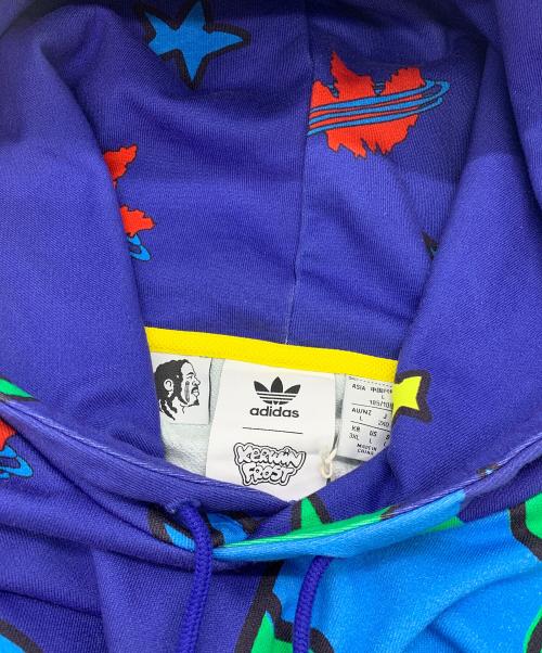 adidas（アディダス）adidas (アディダス) Kerwin Frost Hoodie ブルー サイズ:Lの古着・服飾アイテム