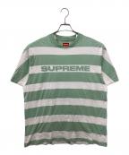 SUPREMEシュプリーム）の古着「Printed Stripe S/S Top」｜グリーン