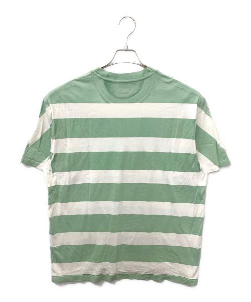SUPREME（シュプリーム）Supreme (シュプリーム) Printed Stripe S/S Top グリーン サイズ:Lの古着・服飾アイテム