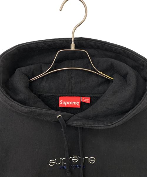 SUPREME（シュプリーム）Supreme (シュプリーム) Classic Logo Shop Hooded Sweatshirt ブラック サイズ:XLの古着・服飾アイテム