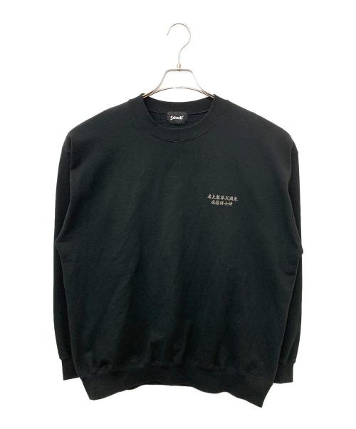 Schott（ショット）Schott (ショット) ADVERTISEMENT DRAGON CREW SWEAT ブラック サイズ:2XLの古着・服飾アイテム