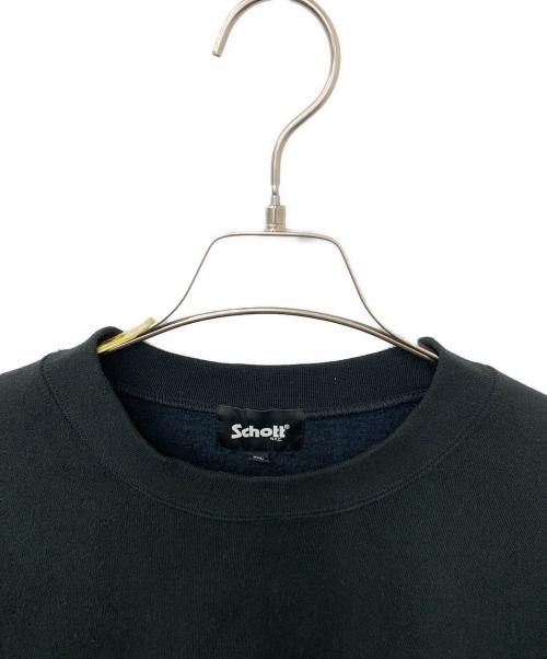 Schott（ショット）Schott (ショット) ADVERTISEMENT DRAGON CREW SWEAT ブラック サイズ:2XLの古着・服飾アイテム