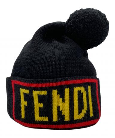 中古・古着通販】FENDI (フェンディ) ニット帽 ブラック サイズ:240