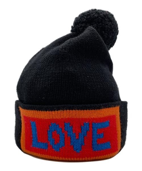 FENDI（フェンディ）FENDI (フェンディ) ニット帽 ブラック サイズ:240×220の古着・服飾アイテム