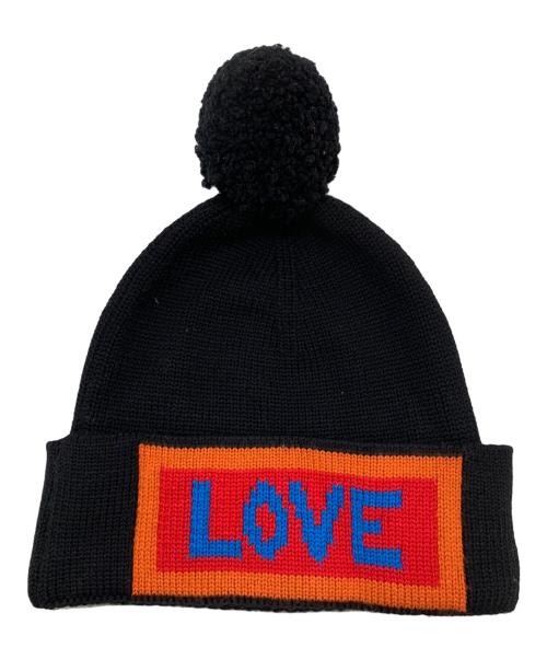 FENDI（フェンディ）FENDI (フェンディ) ニット帽 ブラック サイズ:240×220の古着・服飾アイテム