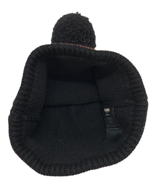 FENDI（フェンディ）FENDI (フェンディ) ニット帽 ブラック サイズ:240×220の古着・服飾アイテム