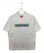 SUPREMEシュプリーム）の古着「Satin Applique S/S Top」｜ホワイト