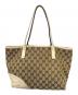 GUCCI (グッチ) ニューブリットトートバッグ ベージュ×ブラウン：20000円