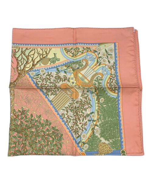 HERMES（エルメス）HERMES (エルメス) シルクスカーフ ピンクの古着・服飾アイテム