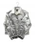 中古・古着 ARMANI EXCHANGE (アルマーニ エクスチェンジ) シルバーコーティング デニムジャケット シルバー サイズ:L：8000円