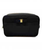 Salvatore Ferragamoサルヴァトーレ フェラガモ）の古着「コスメポーチ」｜ブラック