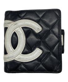 CHANEL（シャネル）の古着「2つ折り財布」｜ブラック×ピンク
