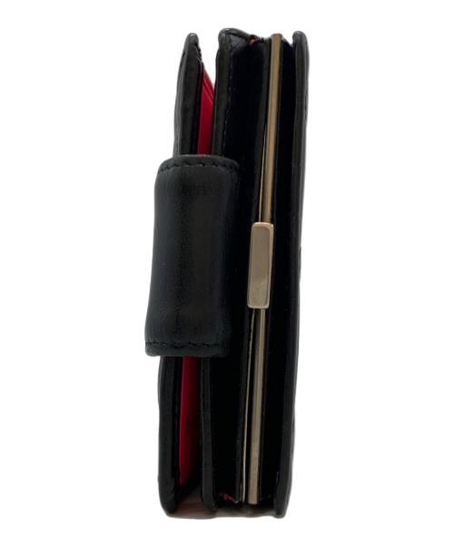 CHANEL（シャネル）CHANEL (シャネル) 2つ折り財布 ブラック×ピンクの古着・服飾アイテム