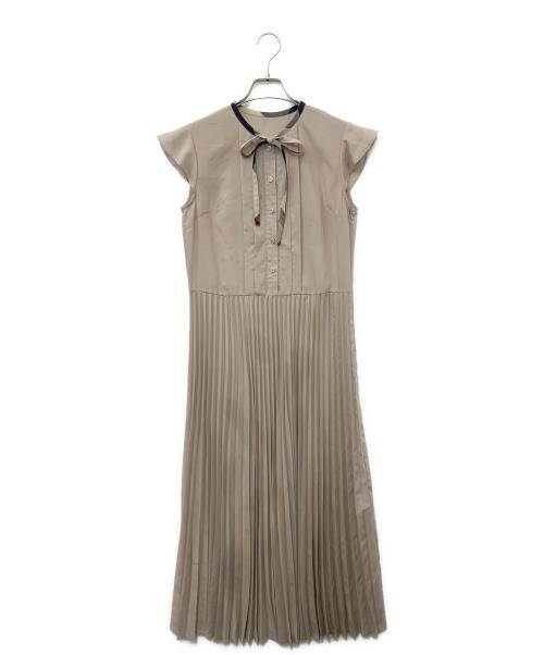 BURBERRY BLUE LABEL（バーバリー ブルー レーベル）BURBERRY BLUE LABEL (バーバリー ブルー レーベル) ノースリーブ・キャミソールワンピース ベージュ サイズ:38の古着・服飾アイテム