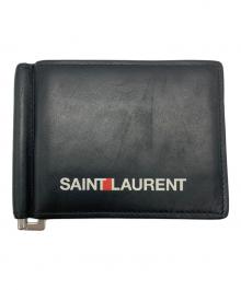 Yves Saint Laurent（イヴサンローラン）の古着「2つ折り財布」｜ブラック
