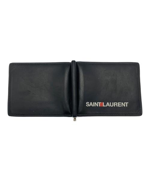 Yves Saint Laurent（イヴサンローラン）Yves Saint Laurent (イヴサンローラン) 2つ折り財布 ブラックの古着・服飾アイテム