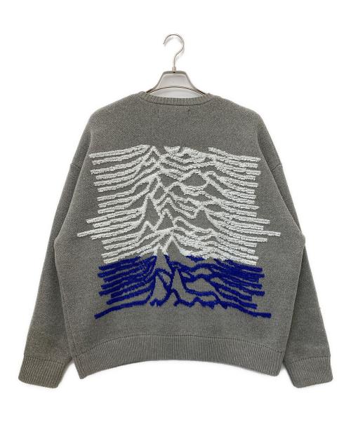 DANKE SCHON（ダンケ シェーン）Danke schon (ダンケ シェーン) 厚手ニット ブルー×グレー サイズ:Lの古着・服飾アイテム