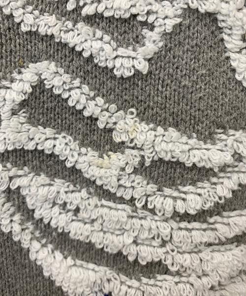 DANKE SCHON（ダンケ シェーン）Danke schon (ダンケ シェーン) 厚手ニット ブルー×グレー サイズ:Lの古着・服飾アイテム