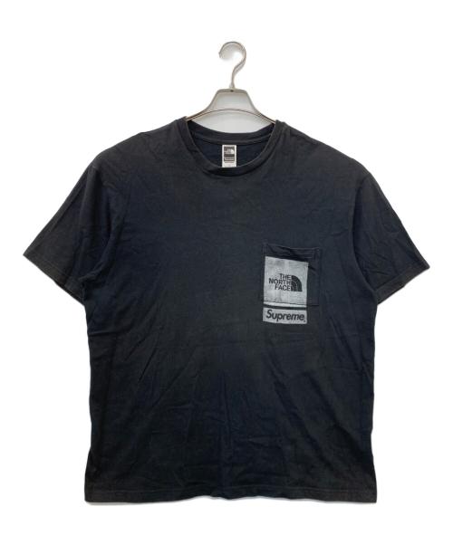 THE NORTH FACE（ザ ノース フェイス）THE NORTH FACE (ザ ノース フェイス) SUPREME (シュプリーム) PRINTED S/S POCKET TEE ブラック サイズ:Lの古着・服飾アイテム