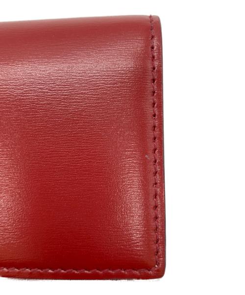 JIMMY CHOO（ジミーチュウ）JIMMY CHOO (ジミーチュウ) 3つ折り財布 レッドの古着・服飾アイテム