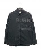 BURBERRYバーバリー）の古着「Horseferry Print Shirt」｜ブラック