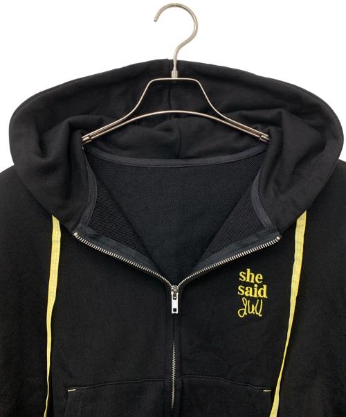 commongullproducts（コモンガルプロダクツ）commongullproducts (コモンガルプロダクツ) shesaidthat (シーセッドザット) ジップパーカー ブラック サイズ:Sの古着・服飾アイテム