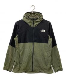 THE NORTH FACE（ザ ノース フェイス）の古着「エニータイムウィンドフーディ」｜カーキ×ブラック
