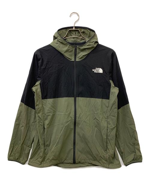 THE NORTH FACE（ザ ノース フェイス）THE NORTH FACE (ザ ノース フェイス) エニータイムウィンドフーディ カーキ×ブラック サイズ:Lの古着・服飾アイテム