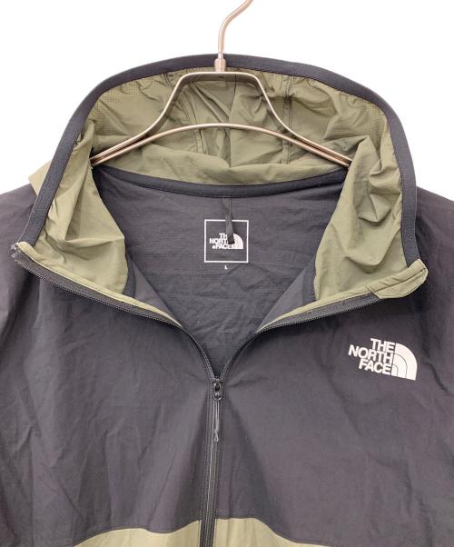 THE NORTH FACE（ザ ノース フェイス）THE NORTH FACE (ザ ノース フェイス) エニータイムウィンドフーディ カーキ×ブラック サイズ:Lの古着・服飾アイテム