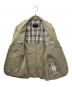 中古・古着 BURBERRY BLACK LABEL (バーバリーブラックレーベル) サファリジャケット ベージュ サイズ:M：6000円