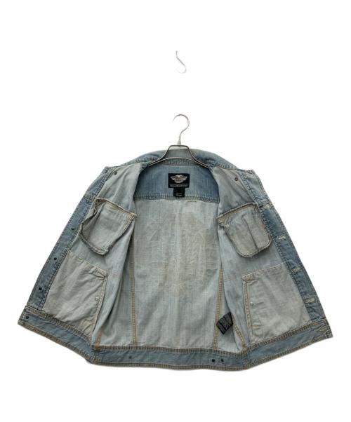 HARLEY-DAVIDSON（ハーレーダビッドソン）HARLEY-DAVIDSON (ハーレーダビッドソン) デニムベスト ブルー サイズ:Sの古着・服飾アイテム