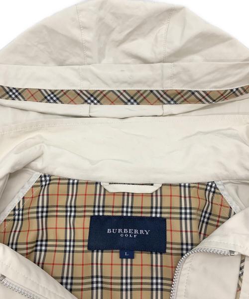 BURBERRY GOLF（バーバリーゴルフ）BURBERRY GOLF (バーバリーゴルフ) フーデッドジャケット アイボリー サイズ:Lの古着・服飾アイテム