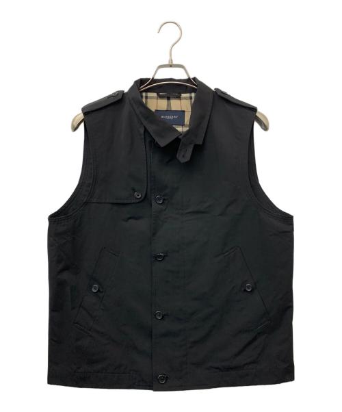 BURBERRY LONDON（バーバリーロンドン）BURBERRY LONDON (バーバリーロンドン) ベスト ブラック サイズ:Mの古着・服飾アイテム