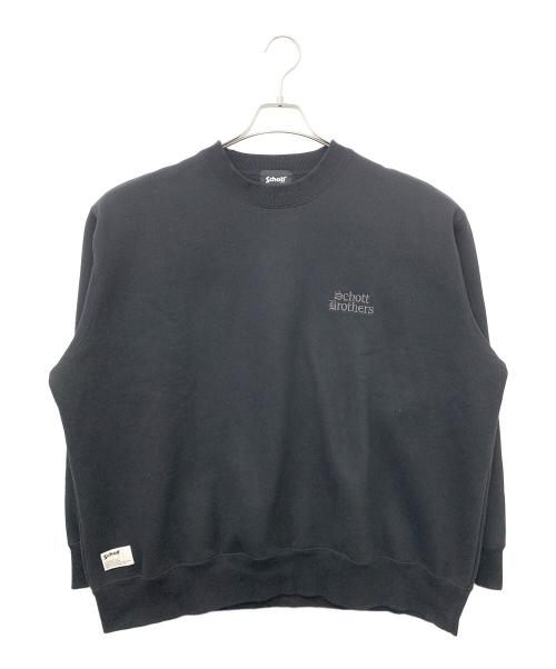 Schott（ショット）Schott (ショット) B.S.CREW SWEAT ブラック サイズ:XLの古着・服飾アイテム