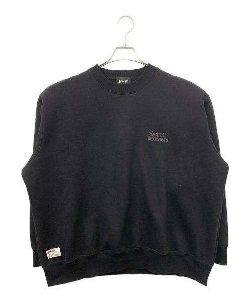 Schott（ショット）Schott (ショット) B.S.CREW SWEAT ブラック サイズ:XLの古着・服飾アイテム