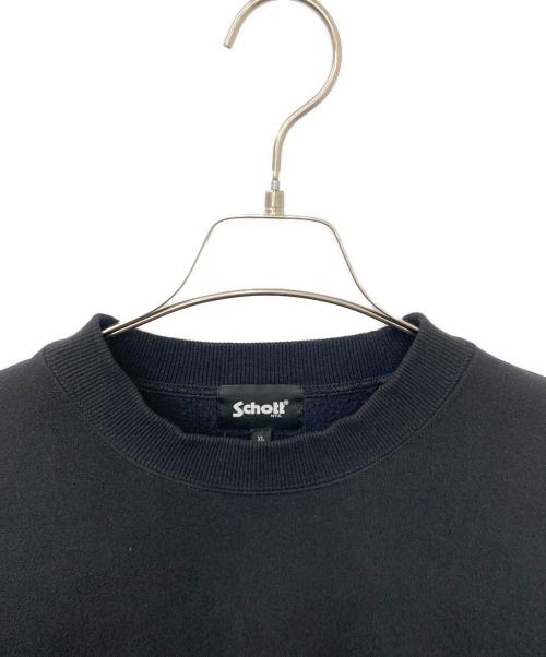 Schott（ショット）Schott (ショット) B.S.CREW SWEAT ブラック サイズ:XLの古着・服飾アイテム