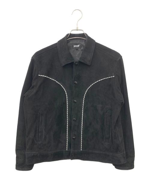 Schott（ショット）Schott (ショット) WESTERN SUEDE LEATHER JACKET ブラック サイズ:Ｍの古着・服飾アイテム