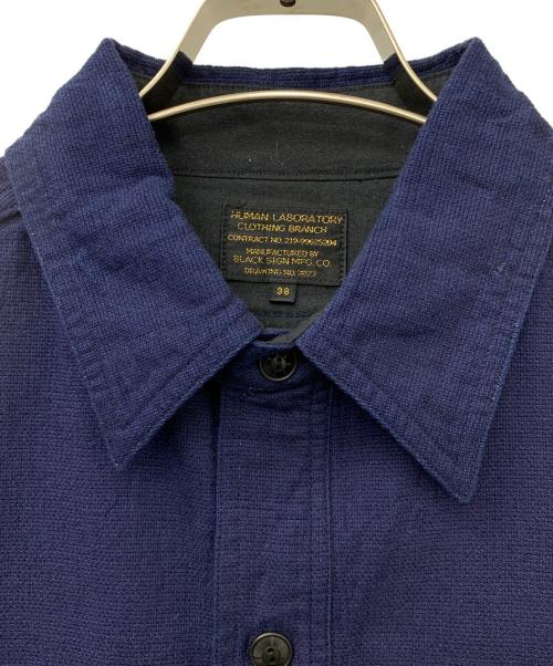 BLACK SIGN（ブラックサイン）BLACK SIGN (ブラックサイン) 長袖シャツ ネイビー サイズ:38の古着・服飾アイテム