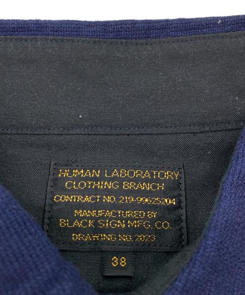 BLACK SIGN（ブラックサイン）BLACK SIGN (ブラックサイン) 長袖シャツ ネイビー サイズ:38の古着・服飾アイテム