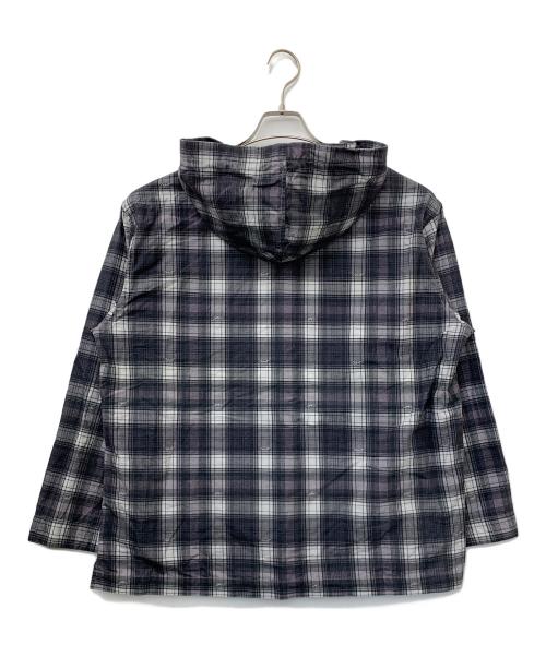 Schott（ショット）Schott (ショット) BAJA HOODED OMBRE NEL SHIRT ホワイト×ブラック サイズ:Lの古着・服飾アイテム