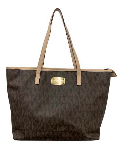 MICHAEL KORS（マイケル・コース）MICHAEL KORS (マイケル・コース) トートバッグ ブラウンの古着・服飾アイテム