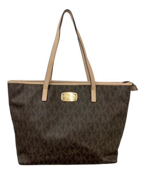 MICHAEL KORS（マイケル・コース）MICHAEL KORS (マイケル・コース) トートバッグ ブラウンの古着・服飾アイテム