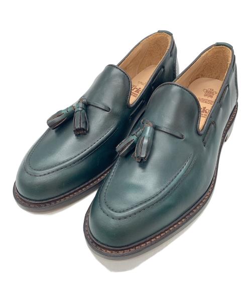 Tricker's（トリッカーズ）Tricker's (トリッカーズ) タッセルローファー グリーン サイズ:7の古着・服飾アイテム