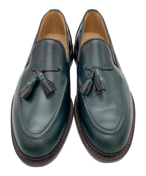 Tricker's（トリッカーズ）Tricker's (トリッカーズ) タッセルローファー グリーン サイズ:7の古着・服飾アイテム