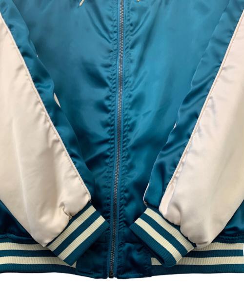 STRUGGLE FAMILY（ストラグルファミリー）STRUGGLE FAMILY (ストラグルファミリー) リバーシブルスカジャン. グリーン×ベージュ サイズ:XXLの古着・服飾アイテム